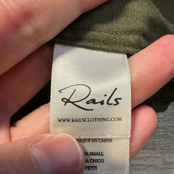 Rails Collins Green Leopard Jacket XS - Picture 7 of 11